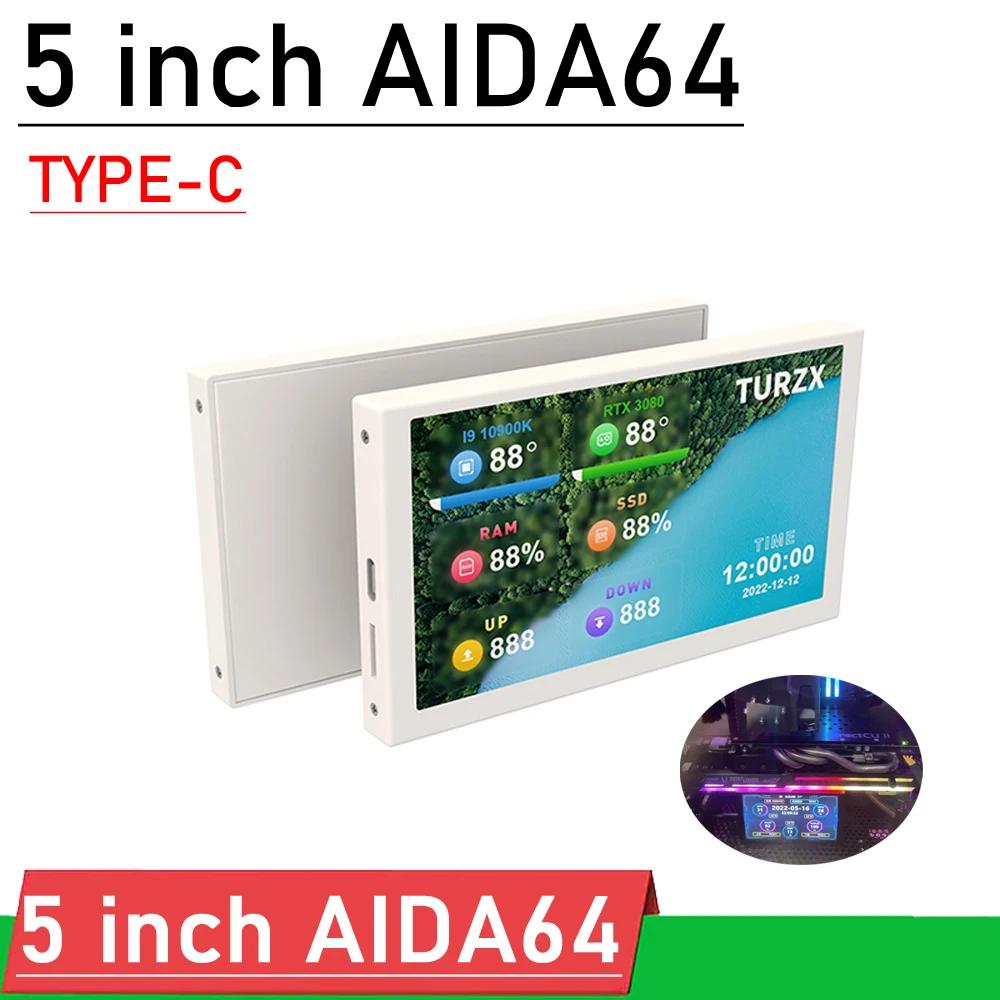 5 ġ IPS LCD  ÷ USB TYPE-C AIDA64   ũ ÷ ǻ CPU GPU RAM HDD   ũ